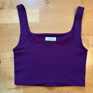Babaton by Aritzia, Purple Cropped Tank Top, Small